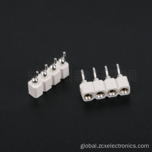2.54 4P White Horizontal Female Connectors